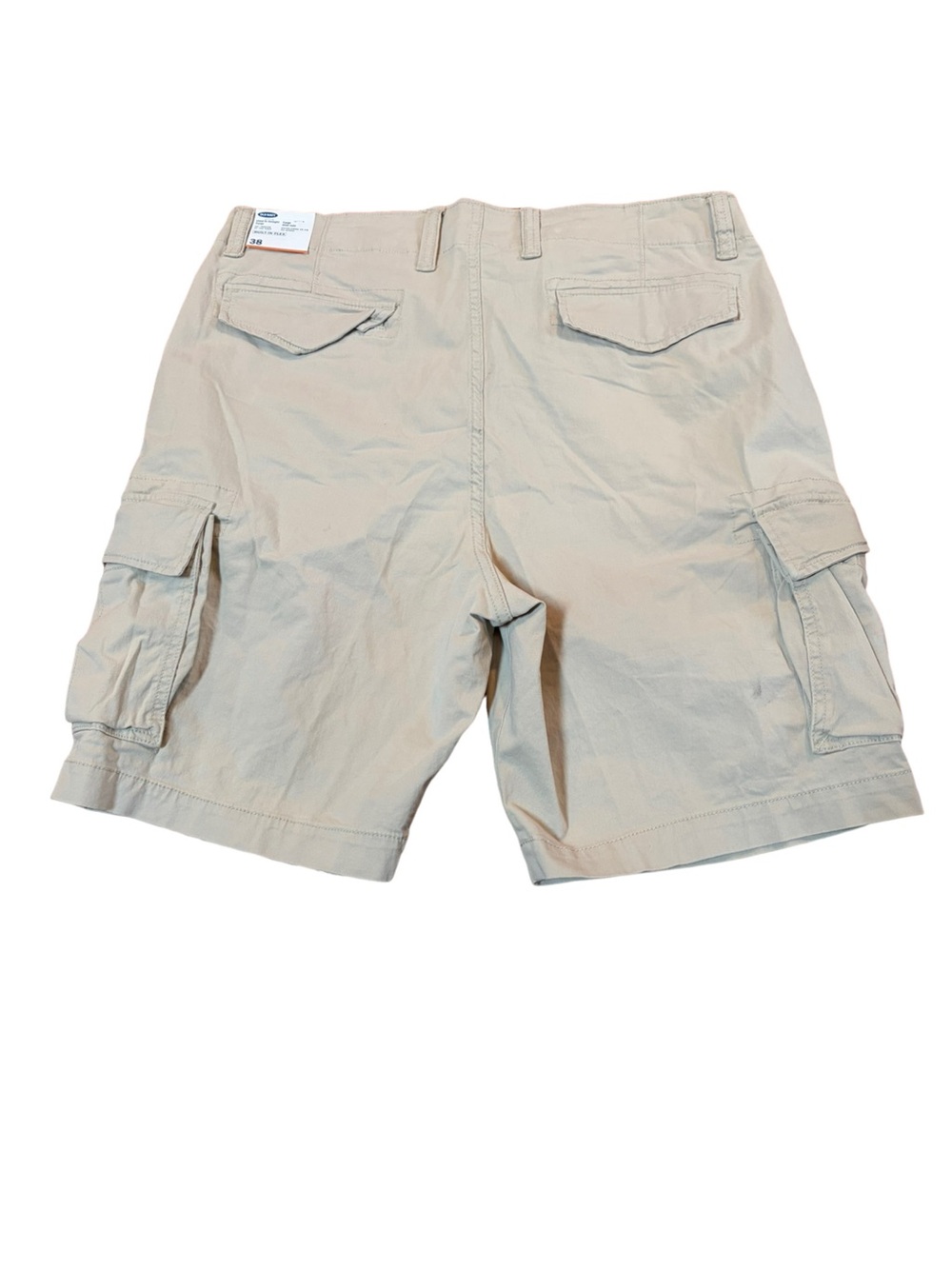 NWT Old Navy Built-In Flex Lived-In Straight Cargo Shorts Men’s 38 Khaki - Picture 2 of 9